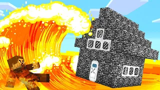 LAV TSUNAMİSİ VS GÜVENLİ EV! 😱 - Minecraft