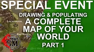 Part 1: Drawing and Populating a Complete Map of your World - Fantasy Map Making