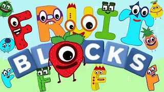 Numberblocks Intro Song But Only F for Fruit with Spilling - Fruit Blocks - F Blocks