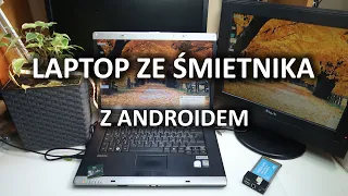 Laptop z wiaty w szafie kiszony (od 2019r). Android na komputerze z 2007r. Amilo Pro V3525.