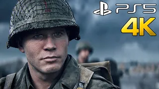 D-DAY [PS5 4K 60FPS] Next-Gen Realistic Graphics PlayStation 5 Call of Duty WW2 Gameplay