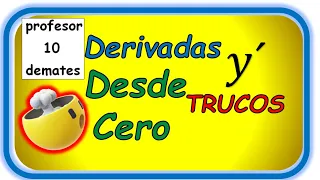 👉 Reglas de Derivación Básicas 💥TRUCOS Tablas Derivadas Ejemplos y Ejercicios resueltos División ...