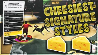 NEW CHEESIEST & FASTEST DRIBBLE MOVES IN NBA 2K22! BEST SIGNATURE STYLES | FASTEST ISO DRIBBLE MOVES