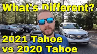 All New 2021 Chevrolet Tahoe compared to the 2020 Chevrolet Tahoe