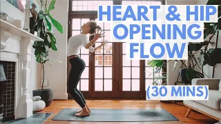 Energising Vinyasa Yoga Flow: HIPS & HEART FLOW for strength and flexibility