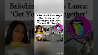 Celina Power blasts Megan  Thee Stallion for not snitching on Tory Lanez. ___ Thoughts ?