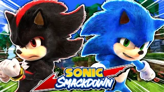 SONIC VS SHADOW! - Movie Sonic & Movie Shadow Play Sonic Smackdown!!