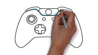 how to draw a xbox controller step by step| Learn Drawing