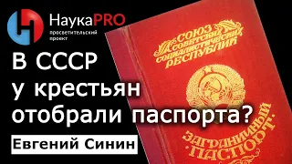 У крестьян в СССР отбирали паспорта? – историк Евгений Синин | История СССР | Научпоп