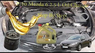 2010 Mazda 6 Oil Change (Step By Step)