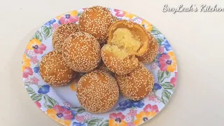 Sweet Potato Sesame Balls / Sweet Potato Balls With Mung Bean Filling