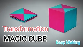 Transformation Magic Cute Orgami || How To Make Magic Cube With Paper || paper Crafts