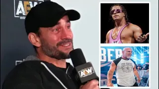 CM Punk Gets Emotional Over Bret Hart and Takes MASSIVE SHOT at Goldberg AEW Revolution Media Scrum
