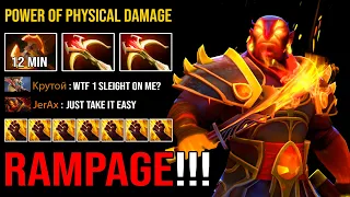 Amazing Sleight of Fist Rampage Ember Full Physical Damage 12 Min Battle Fury & 2x Daedalus Dota 2