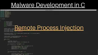Malware Development in C | Remote Process Injection