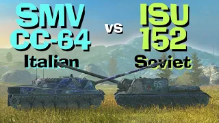 WOT Blitz Face Off || ISU-152 vs SMV CC-64