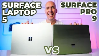 Surface PRO 9 vs Surface Laptop 5  - WHICH is Best For YOU?