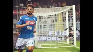 Genoa-NAPOLI, 25/10/2017: azione dell'incredibile gol di Mertens !