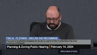 Planning and Zoning Meeting - 2/14/2024