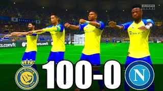 FIFA 23 | RONALDO, MESSI, MBAPPE, NEYMAR, ALL STARS | AL NASSR 100 - 0 NAPOLI