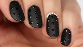 DIY Nail Studs | Matte Studded Nail Art