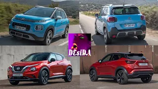 2021 Nissan Juke vs 2021 Citroen C3 Aircross (technical comparison)