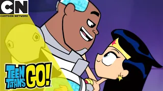 Teen Titans Go! | Cyborg Sings to Wonder Woman | Cartoon Network UK 🇬🇧