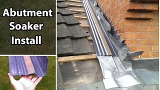 How to Join a Roof Install an Abutment Soaker / Secret Gutter