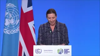 Pres. Mette Frederiksen Addresses COP26 in Glasgow, Scotland On Climate Change Agenda - LB ONLINE TV