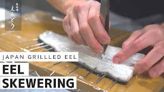 Professional Japanese Eel Skewering and Deboning Skill | Grilled Eel Master | 恵比寿えんどうEbisu Endo EP7