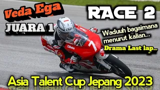 Veda Ega Juara 1 Race 2 Asia Talent Cup Jepang 2023