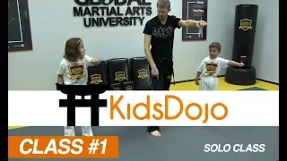 Martial Arts for Kids Beginner Class 1 - Footwork & Punches (Solo Class)