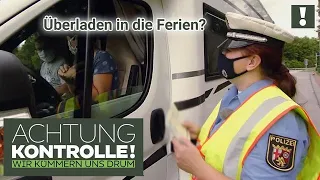 WOHNMOBIL überladen? 🧐 KONTROLLE im Ferienverkehr! |1/2| Kabel Eins | Achtung Kontrolle