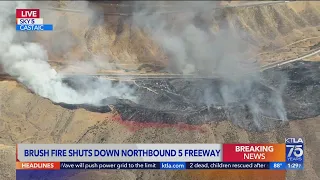 Route Fire Jumps 5 Freeway - 1:30PM Update