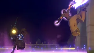 Kingdom Hearts 3 - Terra with his own Moveset Vs. Mysterious Figure (MOD)