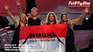 METALLICA Kibarkan BENDERA MERAH PUTIH - SEEK & DESTROY live in Jakarta, Indonesia 2013