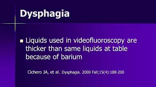 Dysphagia