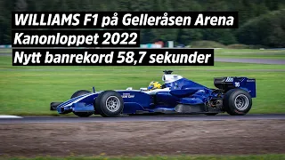 Williams F1 bil på Gelleråsen Arena 20 augusti 2022