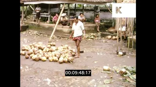 1970s Bali, Indonesia, rural village and people, home movies, HD from 16mm
