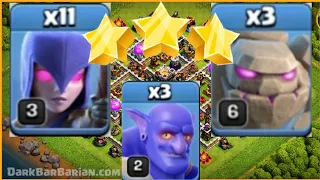 Th11 bowler witch attack strategy|  bat gobowitch attack strategy| th11 best 3star attack 2024 coc