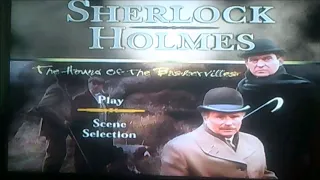 DVD Opening to Sherlock Holmes The Hound of the Baskervilles UK DVD