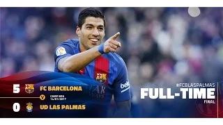 Barcelona vs Las Palmas 5-0 - All Goals & Extended Highlights - La Liga 14/01/2017 HD