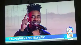 DAX on the TODAY show 12/28/23 performs "what its like to be a man"