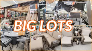 BIG LOTS OUTDOOR PATIO FURNITURE AND GAZEBO SHOP WITH ME