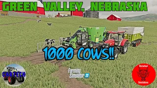 1000 COWS!!! - GREEN VALLEY NEBRASKA - EP 12 - MULTIPLAYER @DisTurbedSimulations