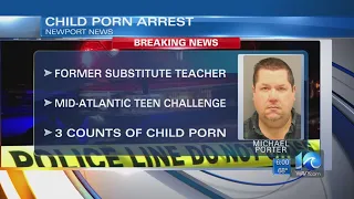 Former substitute teacher arrested on child porn charges in Newport News