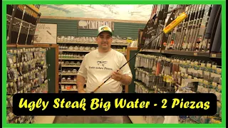⭐Vara de Pescar Ugly Steak Big Water con 7 Pies de 2 secciones⭐