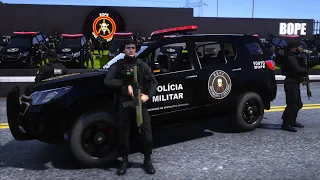 BATALHÃO DE OPERAÇÕES ESPECIAIS do BOPE | TROCA de TIROS na FAVELA | GTA 5 POLICIAL