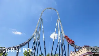 Stealth at Thorpe Park - POV - Front Row - 4K - 2023