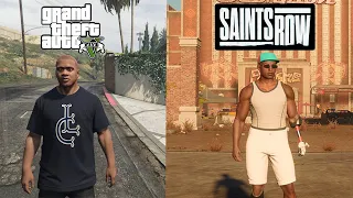 SAINTS ROW 2022 vs GTA V - Physics, Details and Graphism COMPARISON